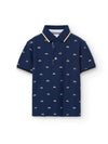 Motorcycle Navy Blue Button Up