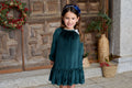 Ever Green Velvet Dress