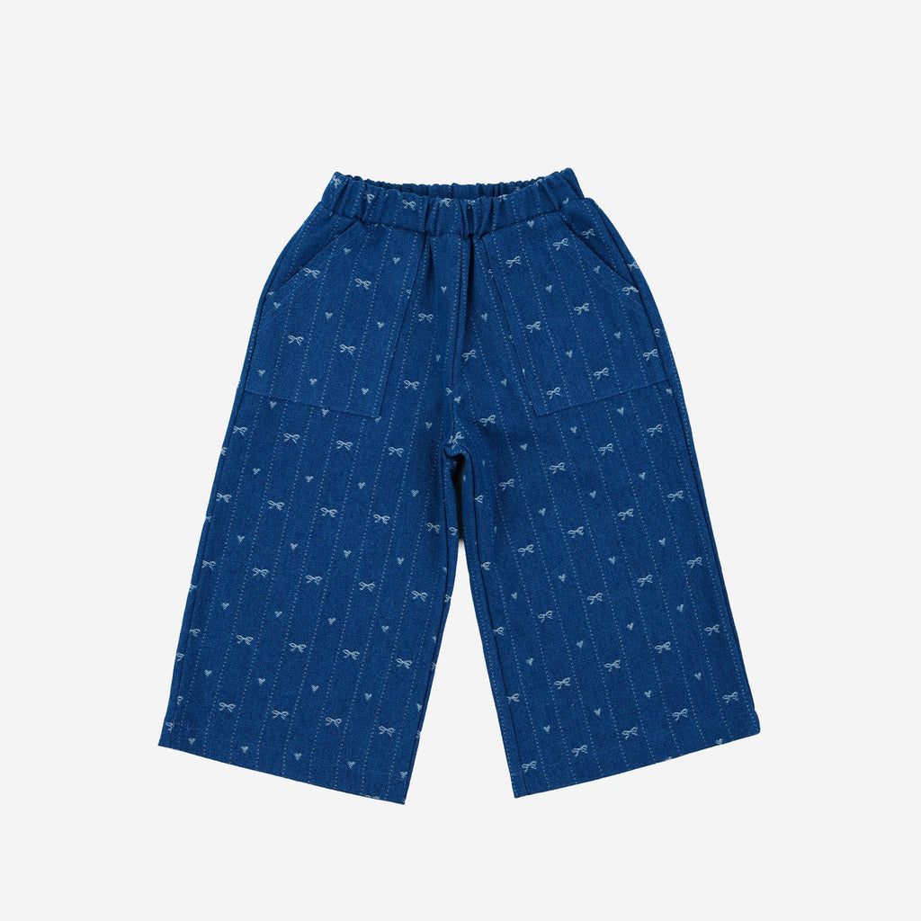 Denim Pant Ribbon Set