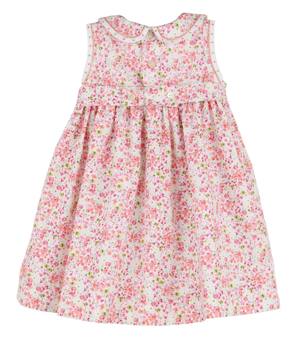 Tangerine & Pink Flower Dress
