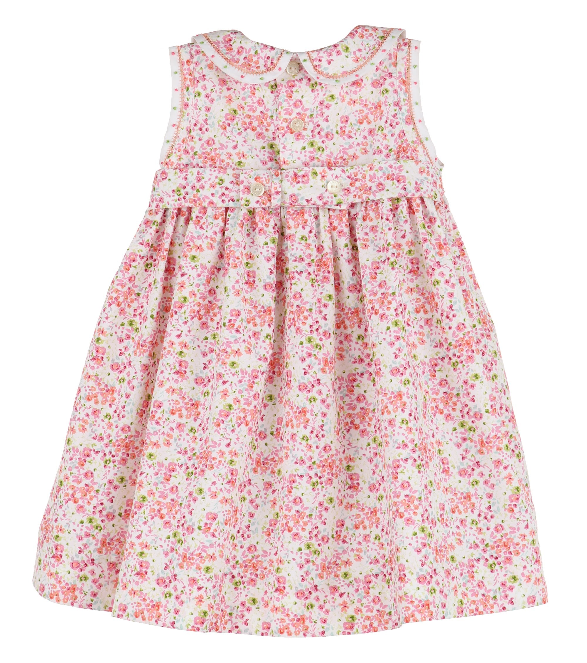 Tangerine & Pink Flower Dress