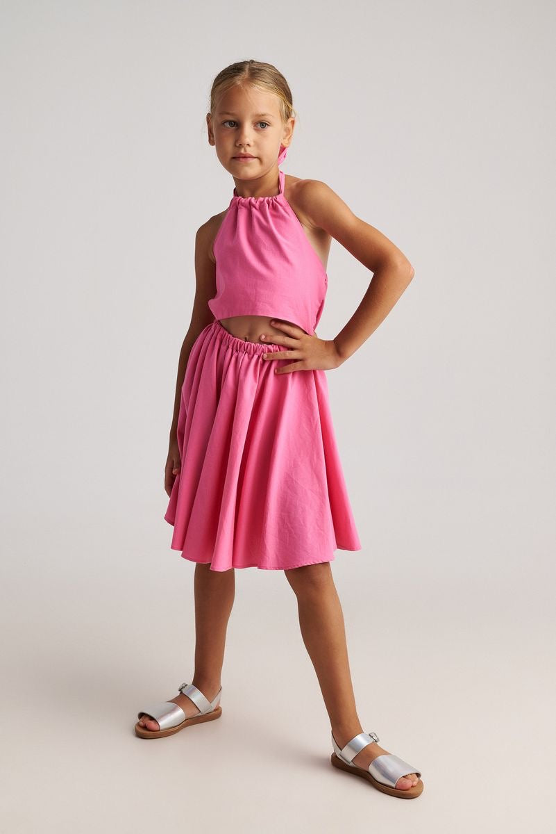 Pink Cut-Out Dress