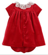 Velvety Red Baby Dress