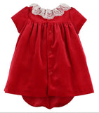 Velvety Red Baby Dress