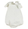 Green Flowers and Vichy Bow Romper