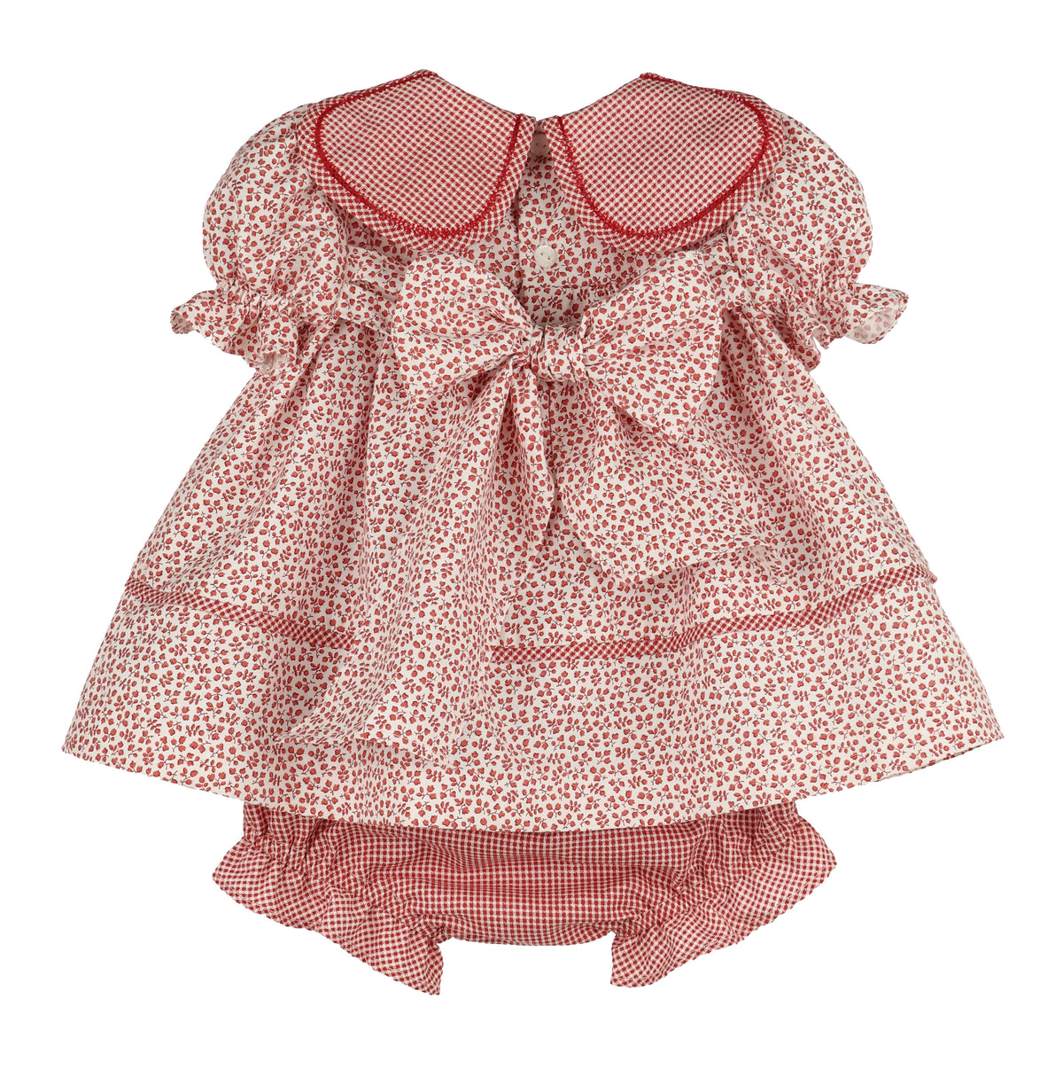 Cranberry Boxwood Petal Neck Dress