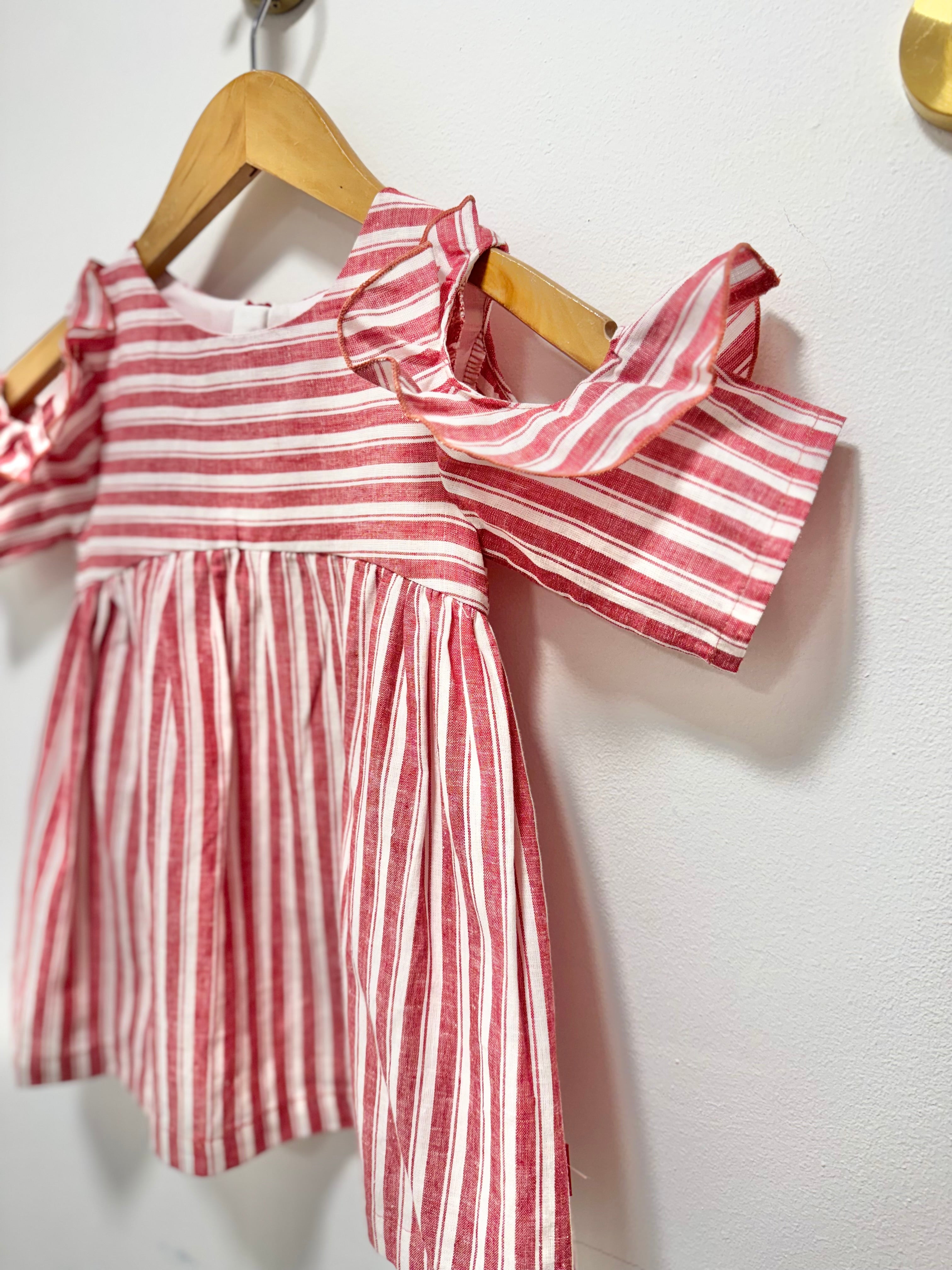 Red Off shoulder Dress