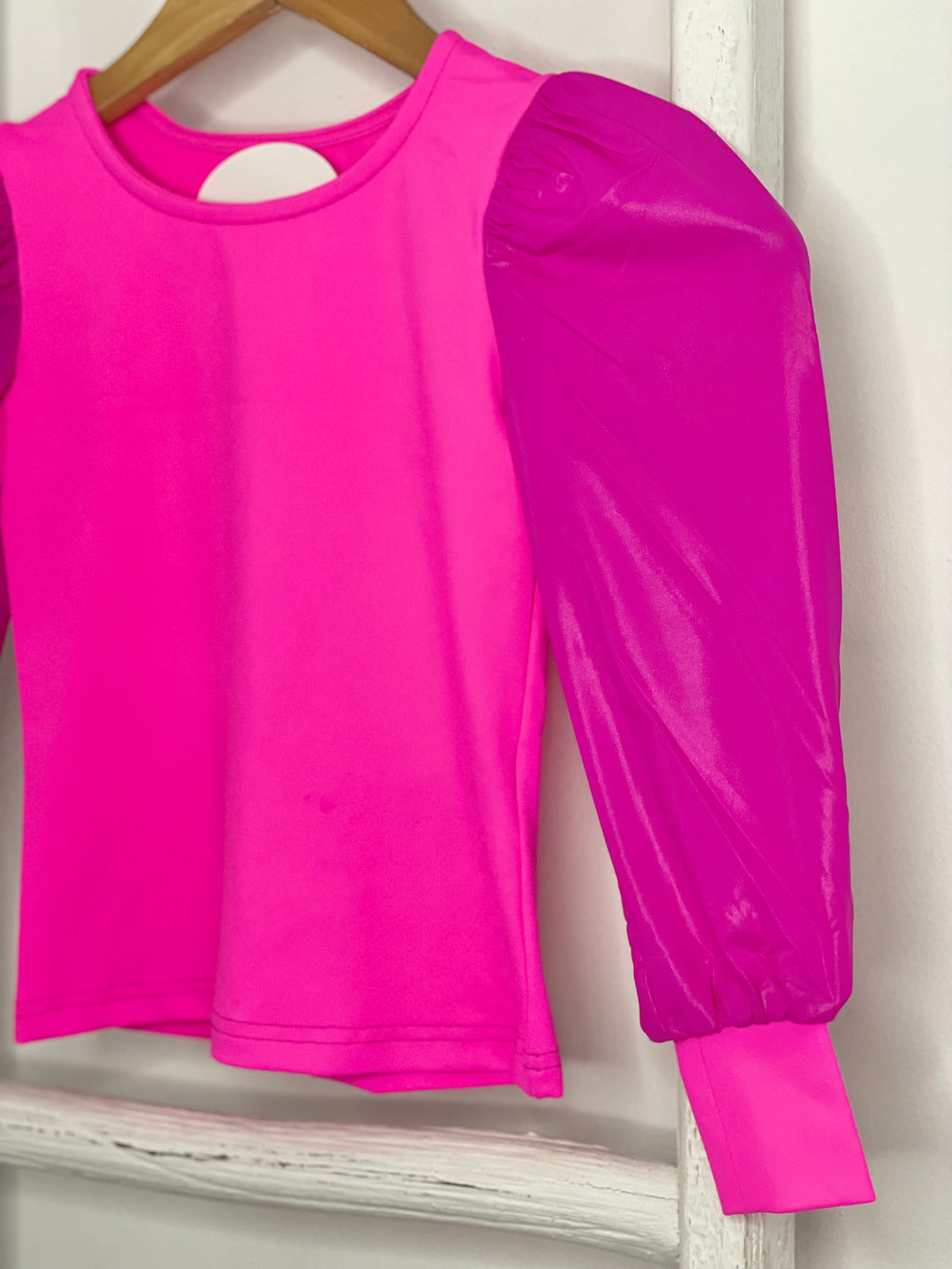 Metallic Pink Top