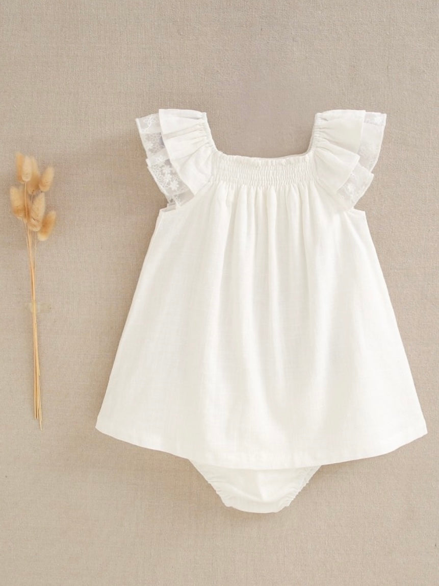 Fia Linen Baby Dress