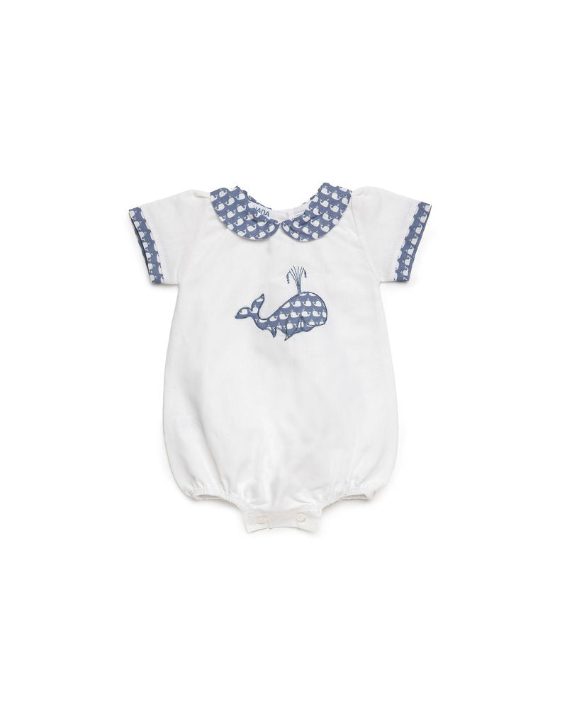 Whale Romper Print