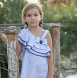 Stripes One Shoulder Dress