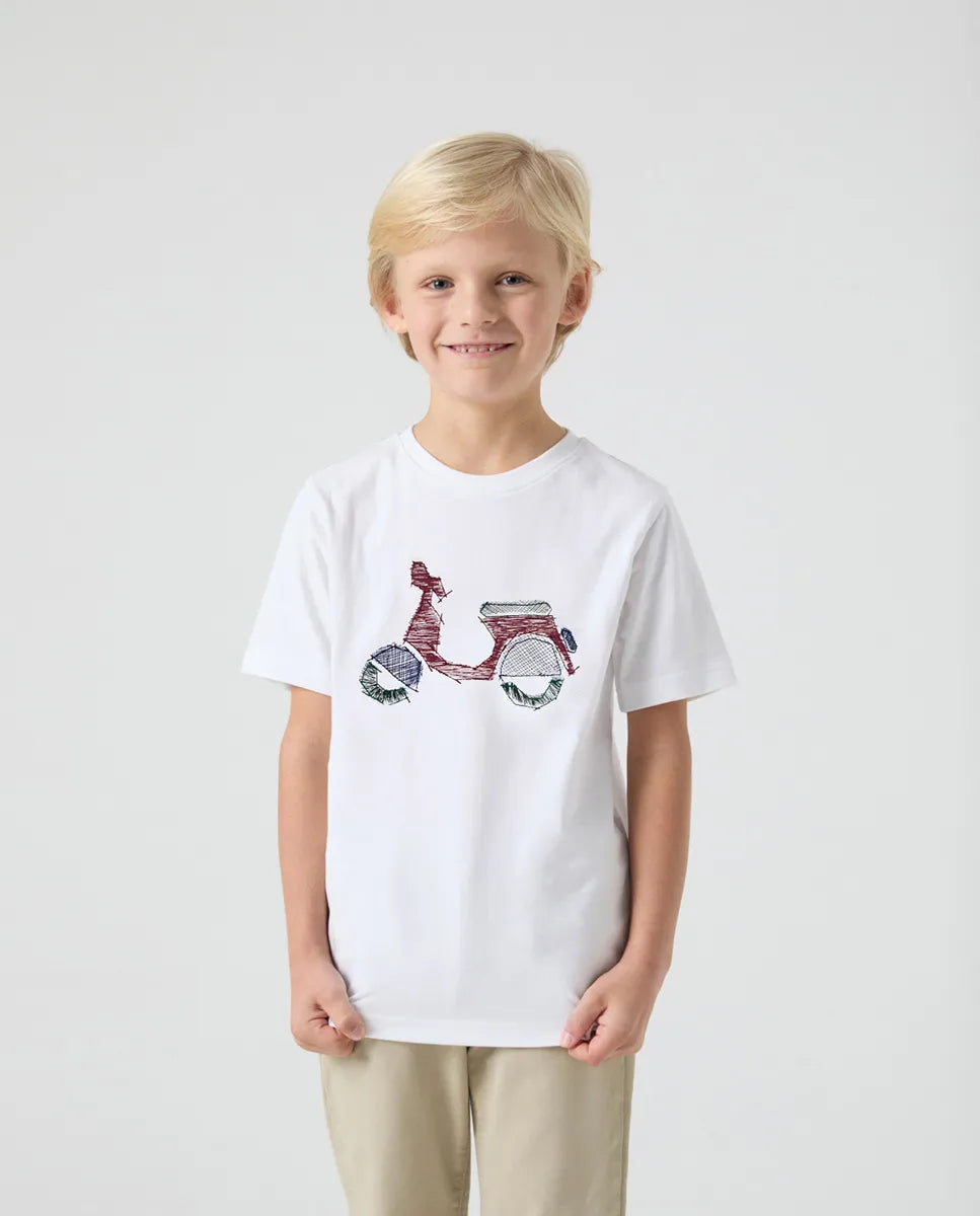 Stitched Vespa Tee