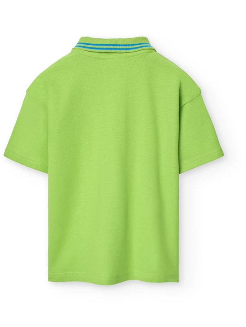 Green Button Up