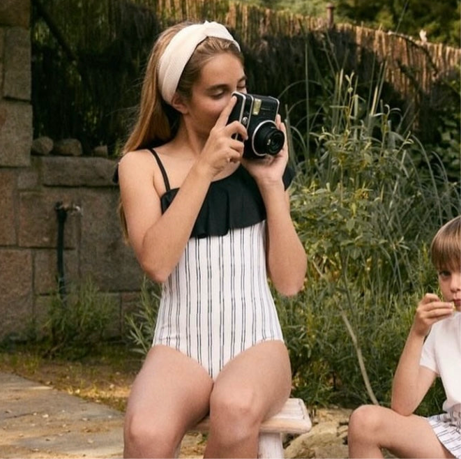 One Shoulder Stripes One piece