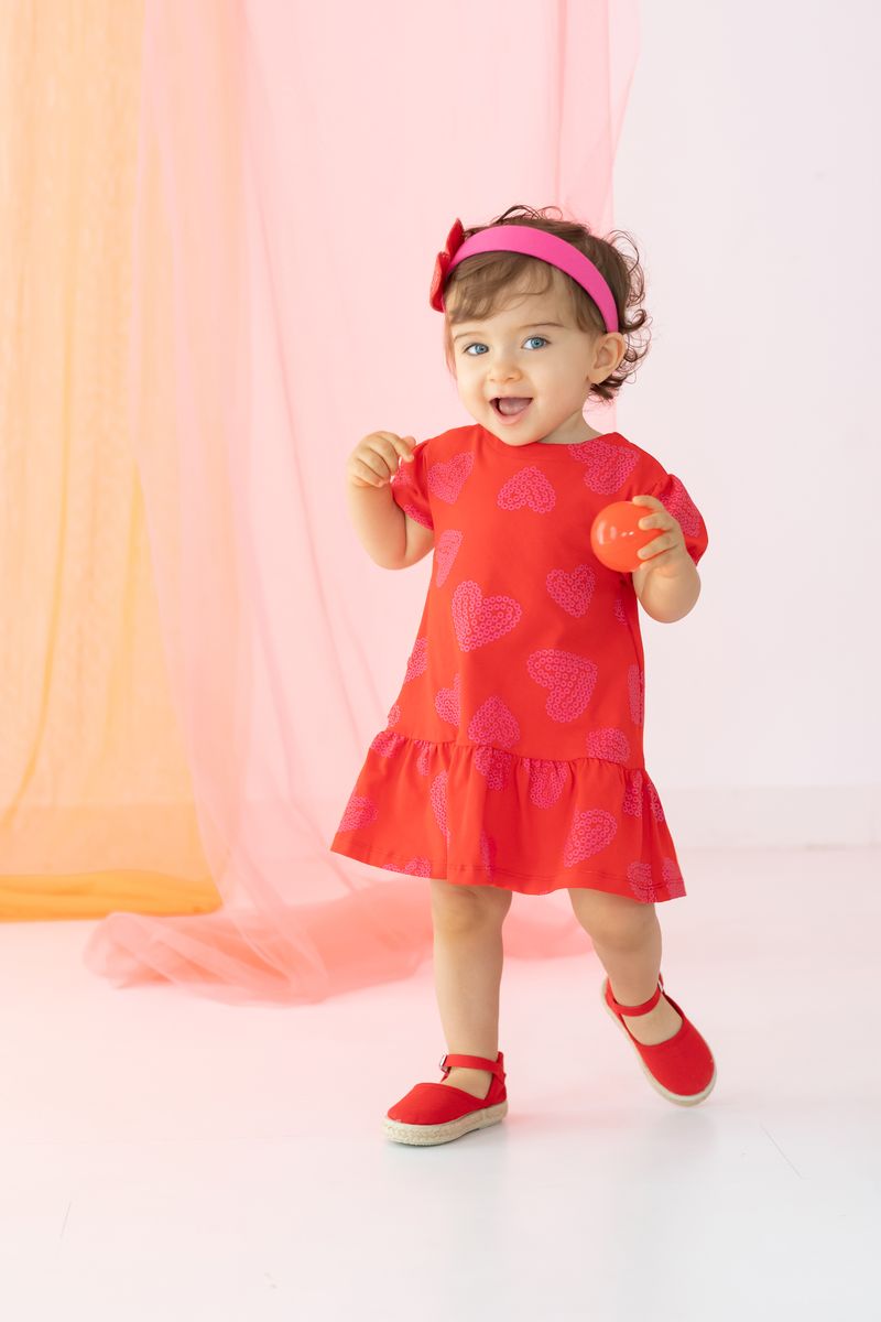 Red Multi Heart Dress