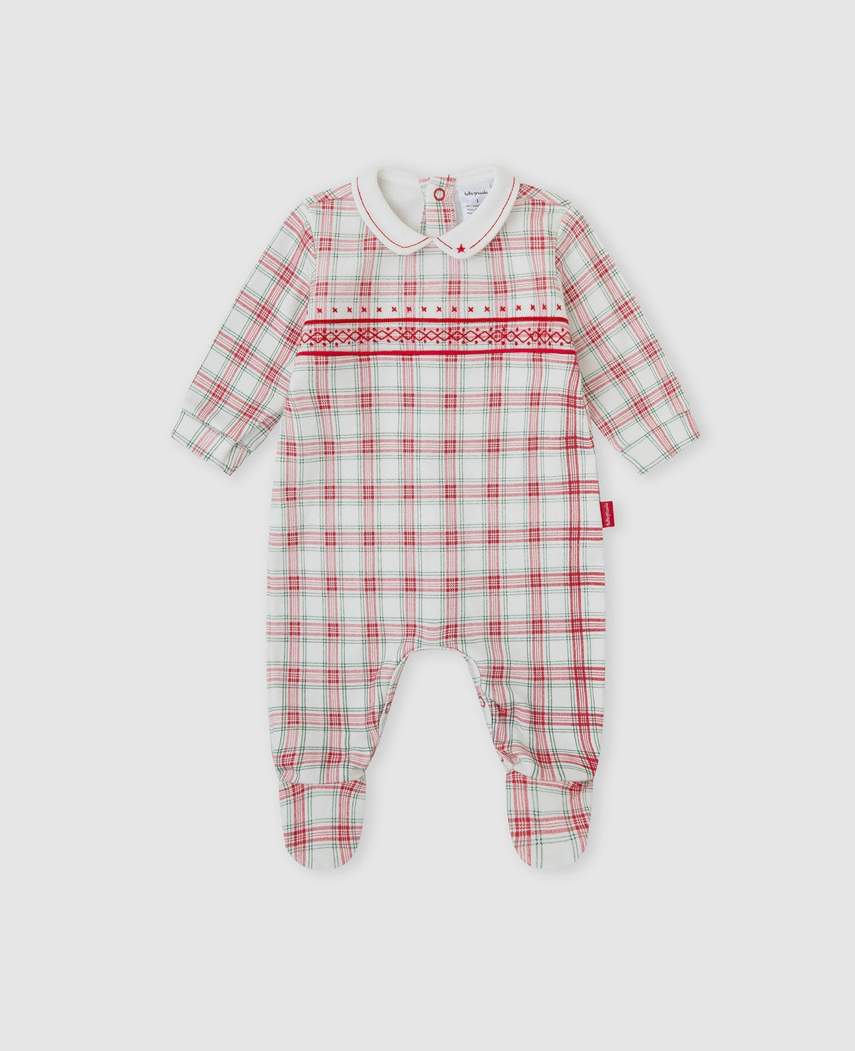 Christmas Charm Plaid Onesie