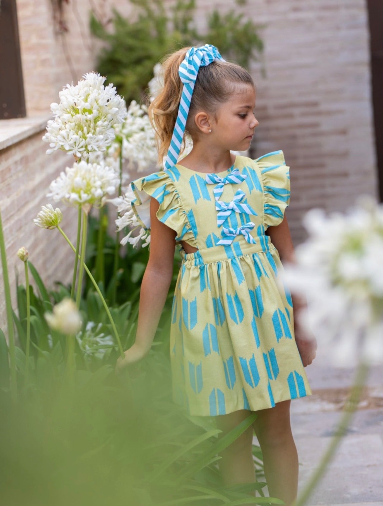 Lime and Turquoise Dress