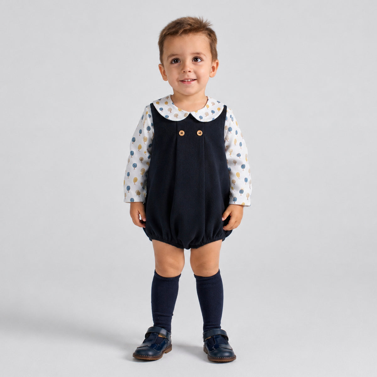 Woodland Peter Pan Collar Bubble
