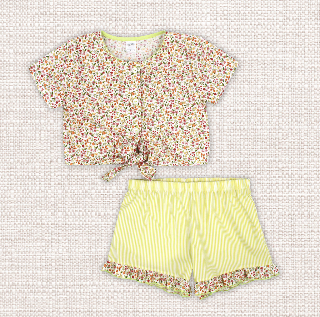 Green and Flowers Set