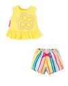 Multi Color Short Set