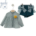 Meadow Floral Blouse & Bow Shorts Set