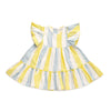 Yellow & Blue Stripes Dress