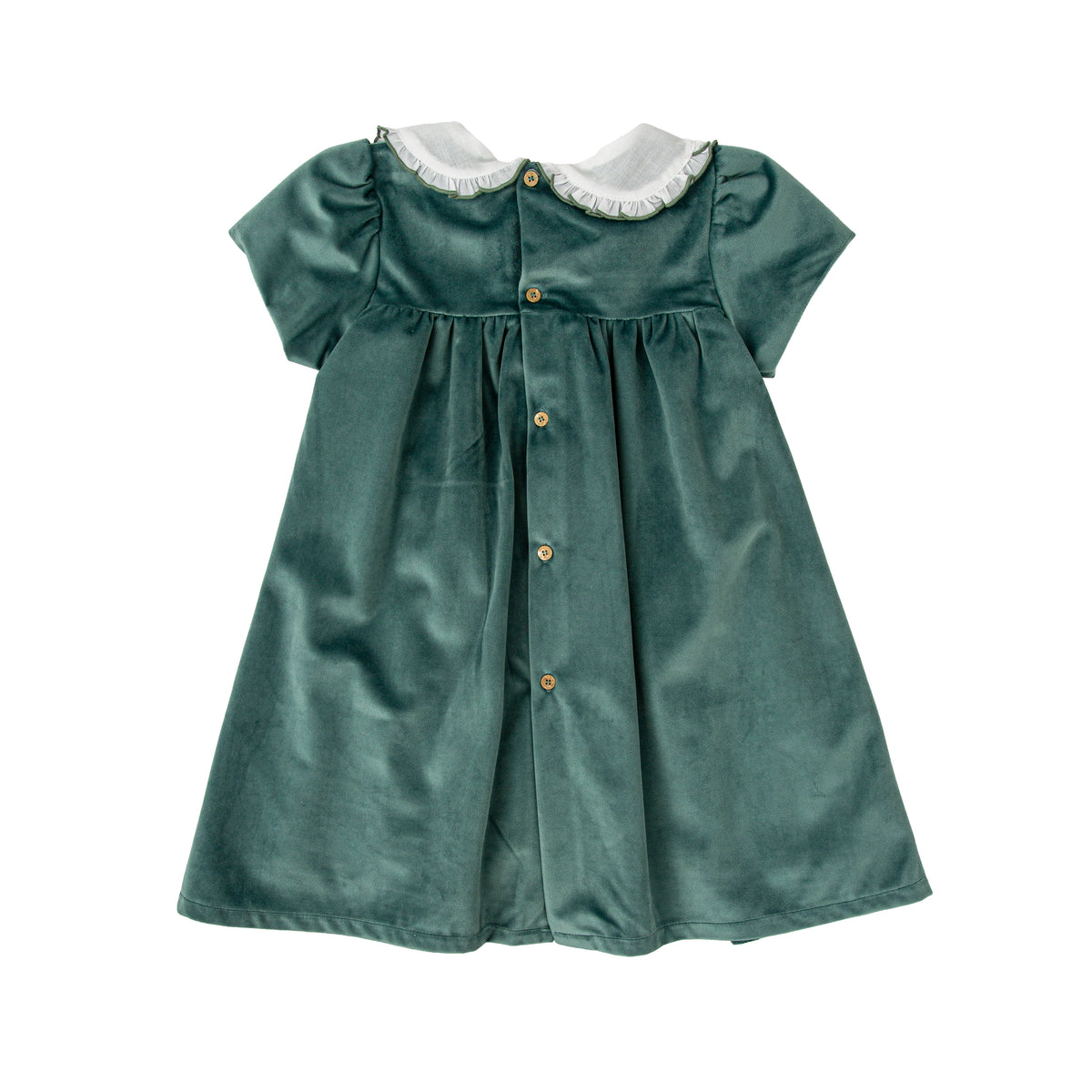 Sage Velvet Dress