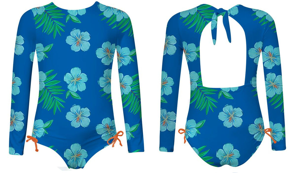 Hibiscus Azul Long Sleeve