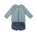 Blue Vichy Bubble Short
