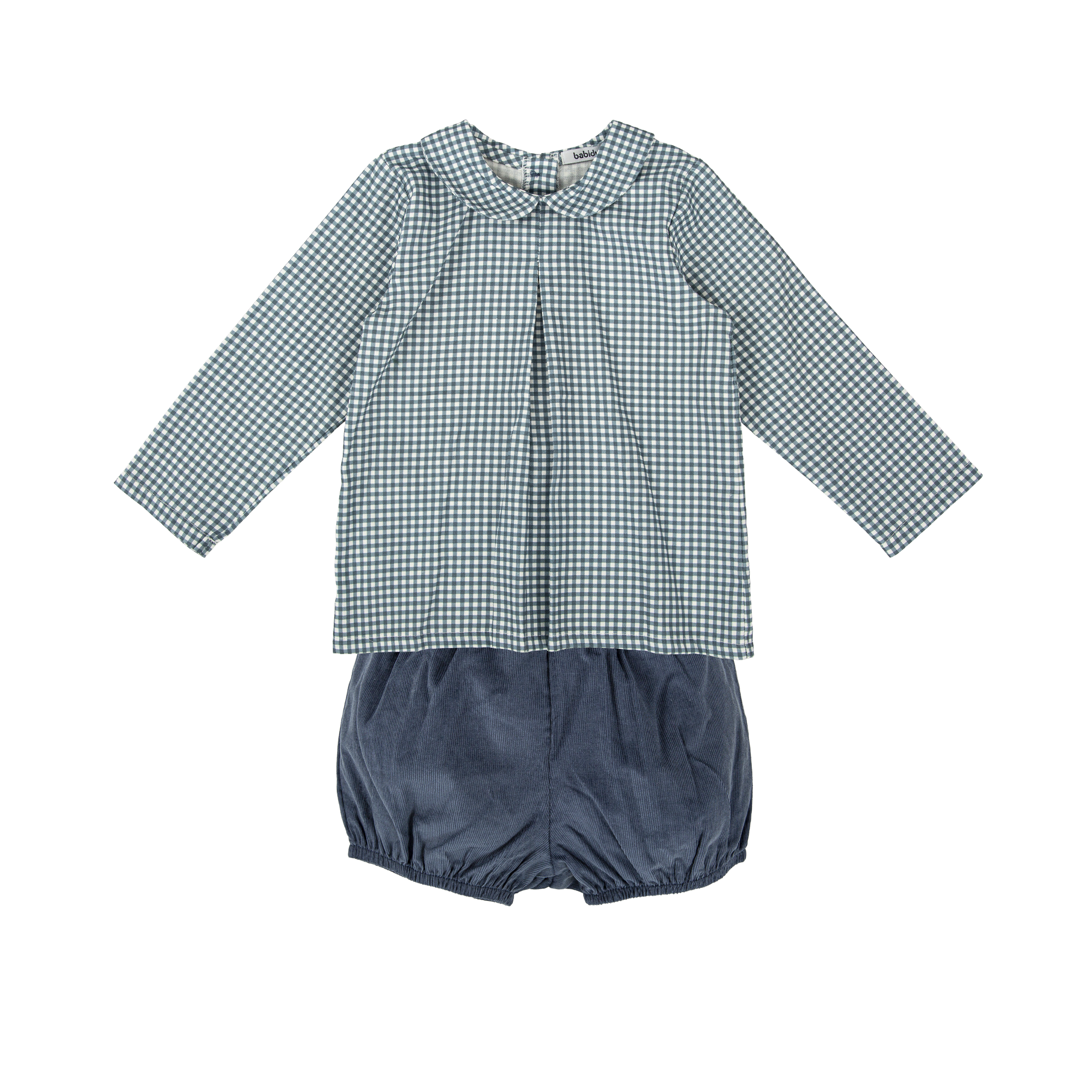Blue Vichy Bubble Short