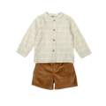 Caramel Vichy Short Set