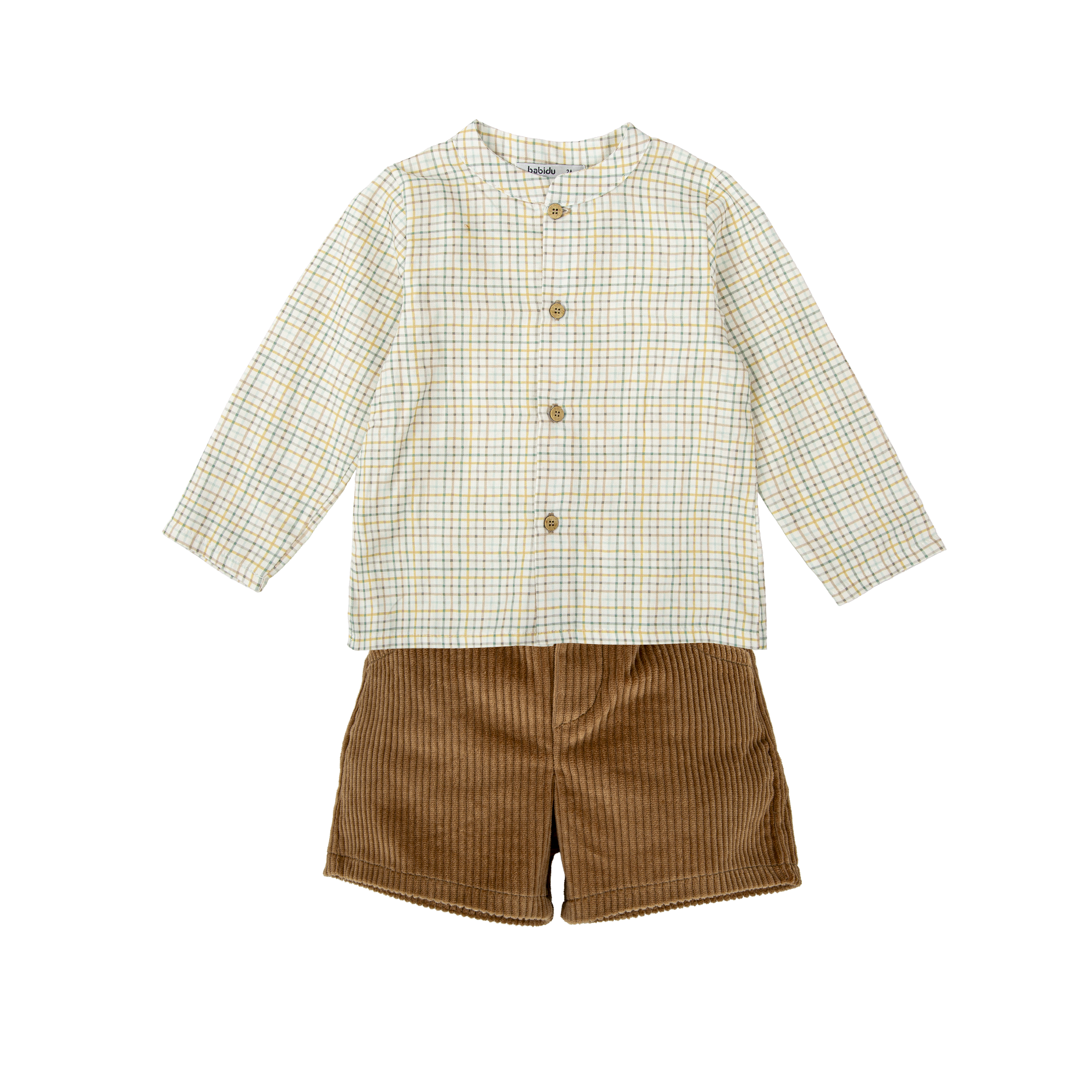 Caramel Vichy Short Set