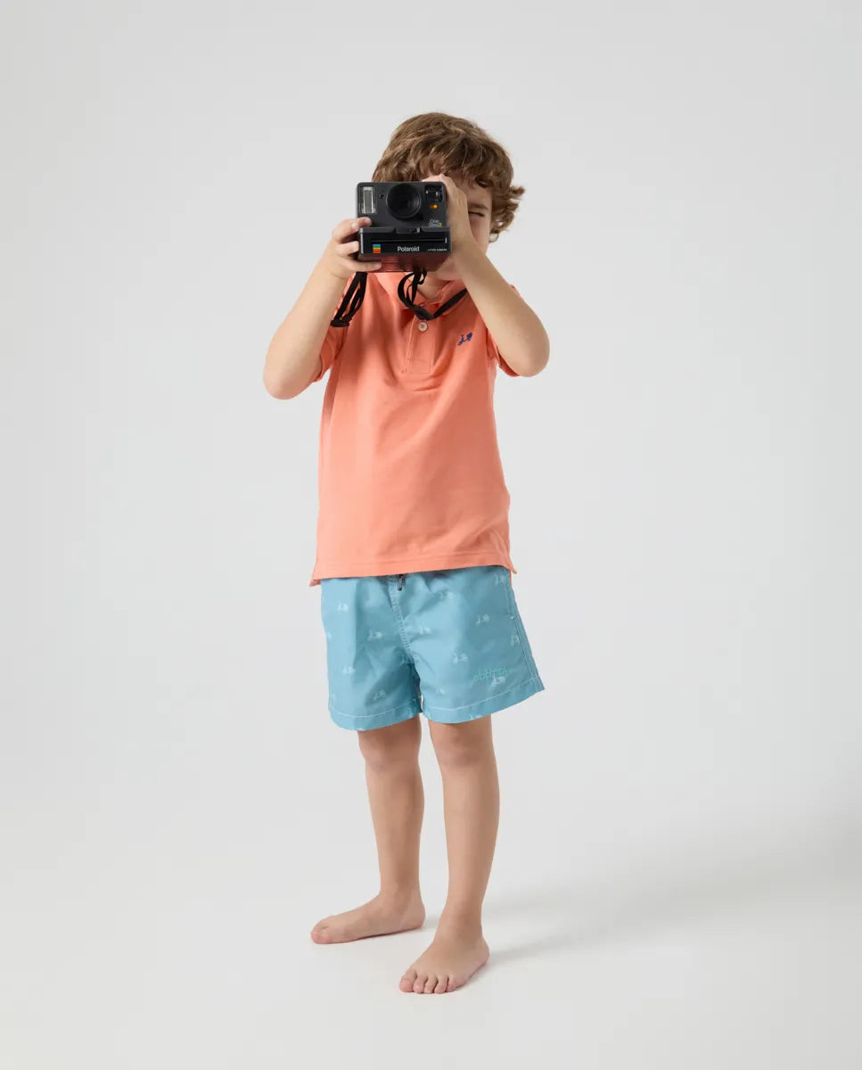 Teal Swimming Trunks