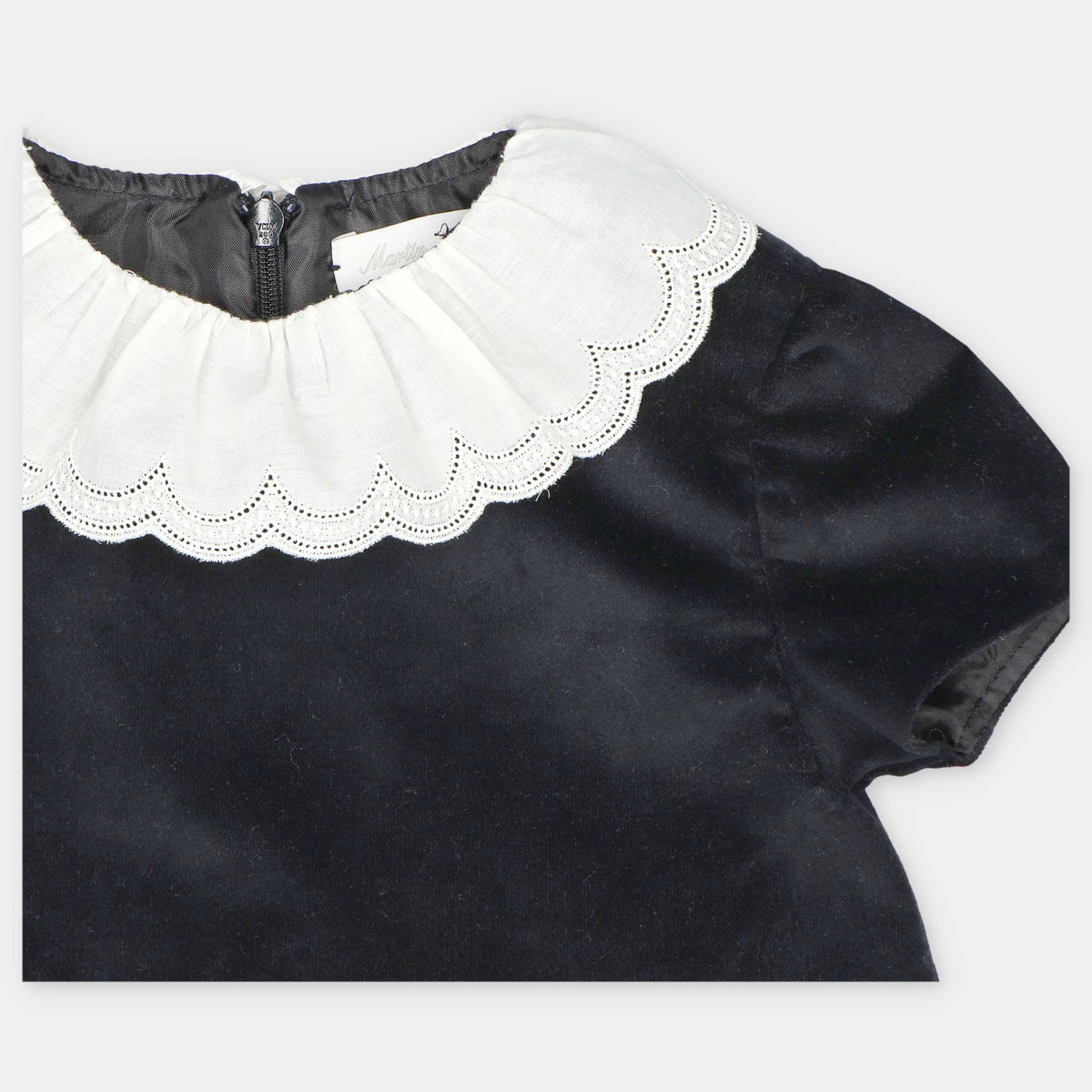 Black velvet dress