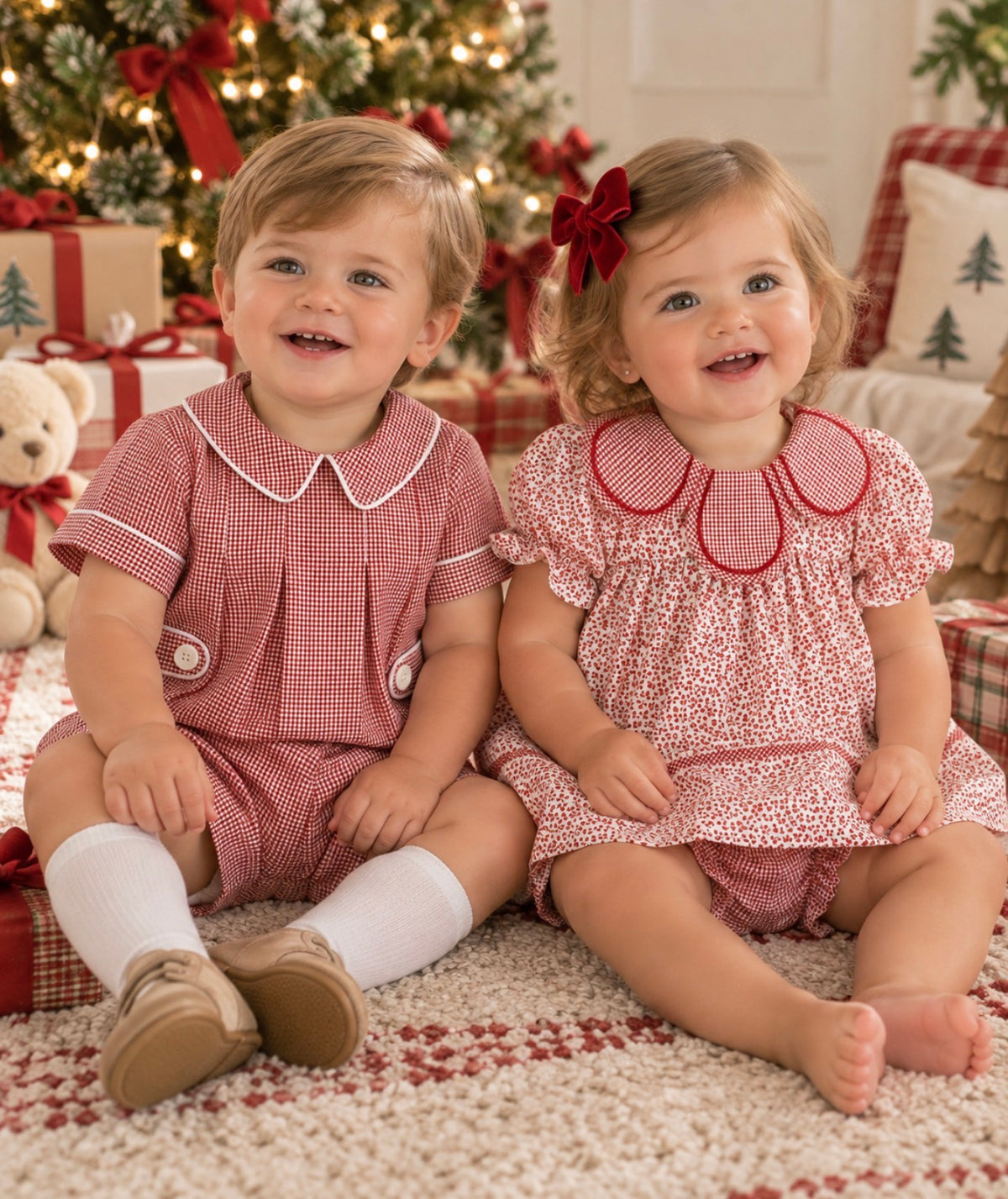 Cranberry Boxwood Petal Neck Dress