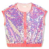 Sequin Pink Vest