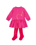Fucsia Gingham Heart Dress