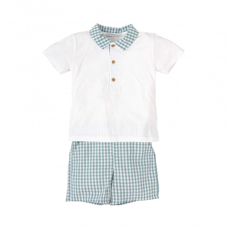 Teal Vichy Gingham
