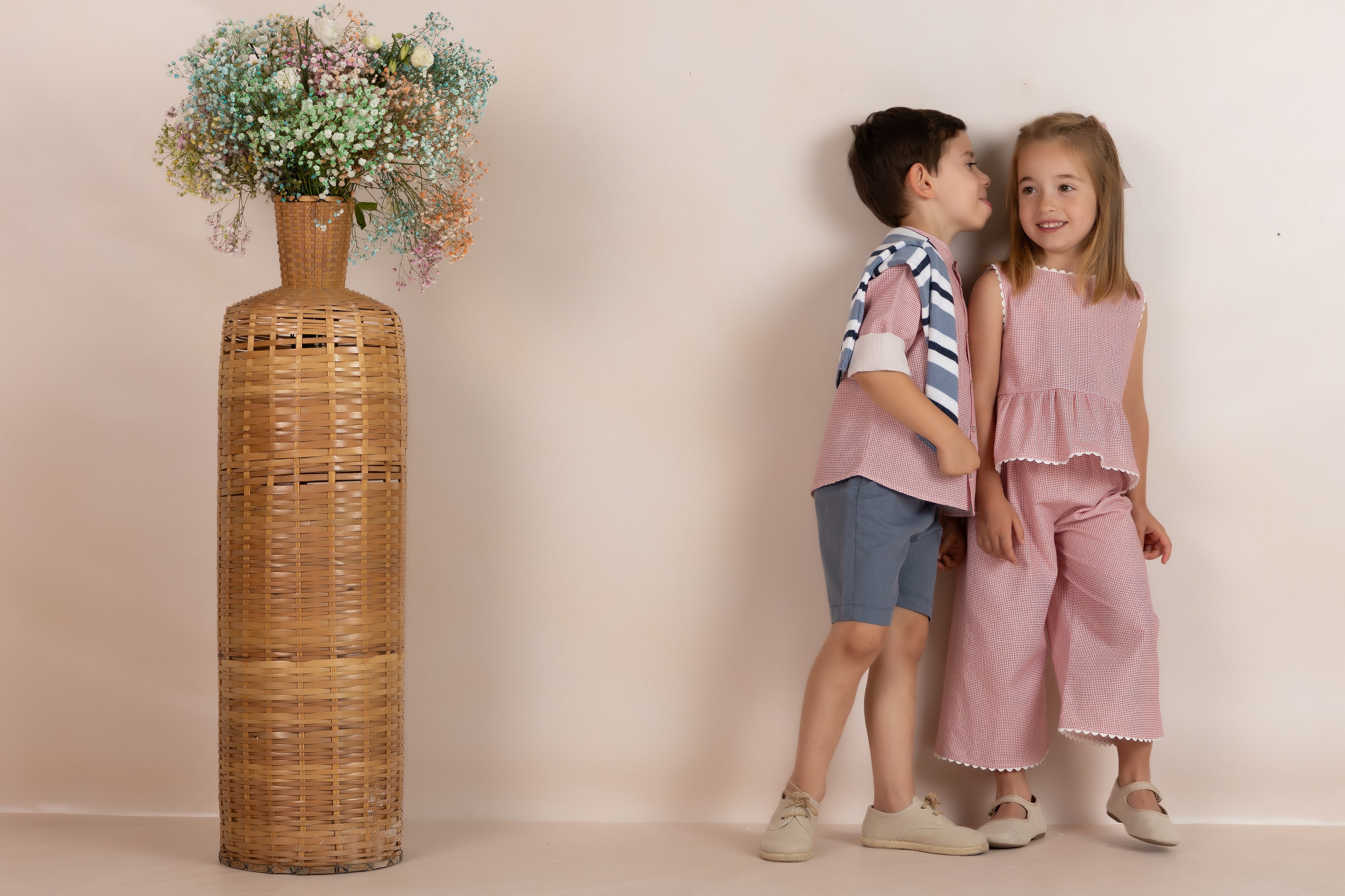 Small Vichy Pant Set