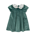Sage Velvet Dress
