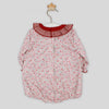 Houndstooth Collar Flower Romper
