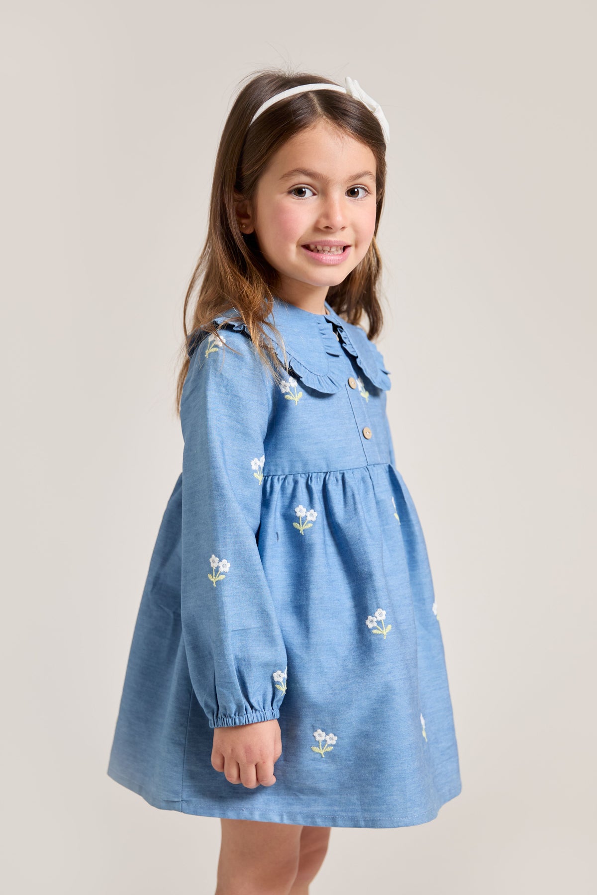 Denim Flower Dress