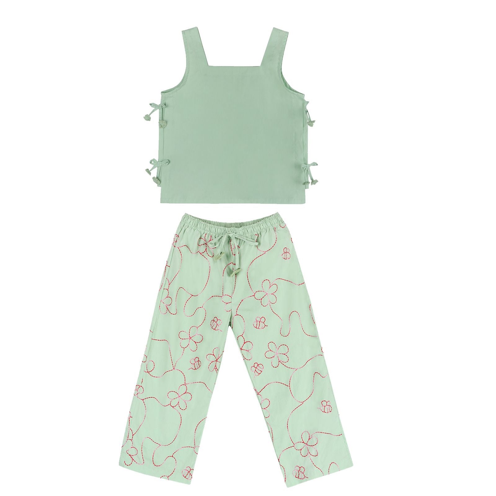 Green Jardin Pant Set