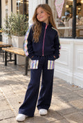 Zip Up Sequin Sweater Travel Set