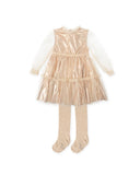 Tulle Metallic Gold Dress