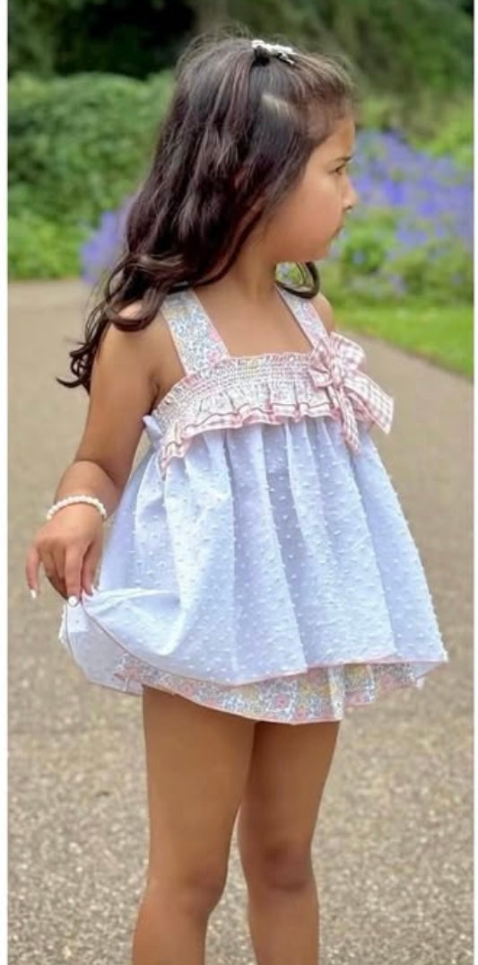 Valentina Smocked Plumeti Set