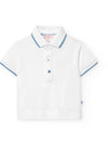 White Button Up with Blue Collar