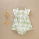 Green Gingham Baby Dress