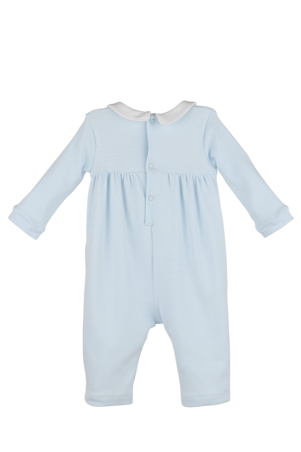 Warm Winter Blue Smock Romper