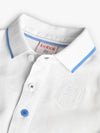White Button Up with Blue Collar